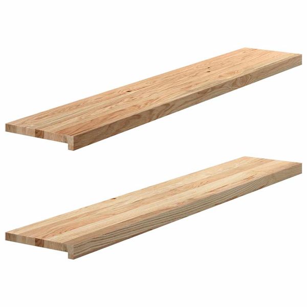 vidaXL Okenný parapet 2 ks 140x30x2 cm neošetrený dubový masív
