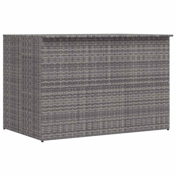 vidaXL Záhradný úložný box sivý 150x100x100 cm polyratanový