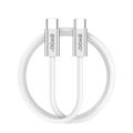 BWOO 240W opletený kábel USB-C - USB-C BO-X317C-C 1m biely