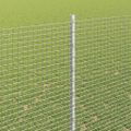 vidaXL Zvarené pletivo s podperami 25 x 1,5 m Pozinkovaná oceľ