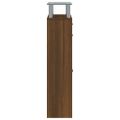 vidaXL Botník hnedý dub 63x24x104 cm spracované drevo