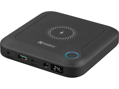 Sandberg All-in1 Laptop Powerbank 25000, čierny