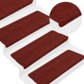 vidaXL Samolepiace nášľapy na schody 30 ks 65x24,5x3,5 cm červené