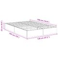vidaXL Otomanový posteľný rám s úložiskom Údený Dub 193 x 120 x 25 cm