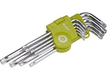L-kľúče TORX, sada 9 ks, T 10-15-20-25-27-30-40-45-50 EXTOL-CRAFT