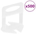 vidaXL Systém na vyrovnávanie dlaždíc 250 klinov 500 podložiek 1,5 mm