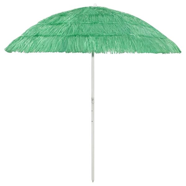 vidaXL Plážový slnečník Hawaii, zelený 240 cm
