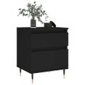 vidaXL Nočné stolíky 2 ks čierne 40x35x50 cm kompozitné drevo