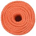 vidaXL Pracovné lano oranžové 20 mm 25 m polypropylén