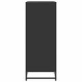 vidaXL Regál na topánky čierna 48x38x97,5 cm spracované drevo