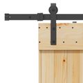 vidaXL Posuvné dvere NARVIK Prírodná a čierna 90 x 210 cm (213,5 cm)