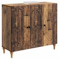 vidaXL Servírovacia skriňa Staré drevo 89 x 34,5 x 80 cm