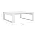 vidaXL Konferenčný stolík, biely 100x100x35 cm, kompozitné drevo