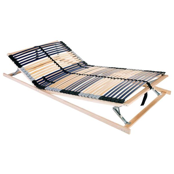 vidaXL Lamelový rošt Hnedá 140 x 190 cm Masívne bukové drevo