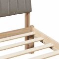 vidaXL Rám postele Hnedá a taupe 180 x 200 cm Borovicový masív