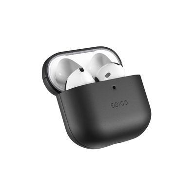 Epico kožené púzdro pre AirPods 4/4 s ANC - čierna