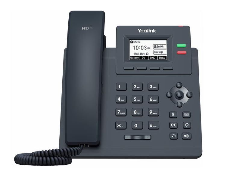 Yealink SIP-T31G SIP telefón, PoE, 2,3'' 132x64 podsv. LCD, x SIP úč., GigE