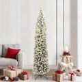 vidaXL Umelý vianočný stromček Zelená 210 cm PVC, oceľ a plast