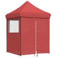 vidaXL Párty stan 200 x 200 x 306 cm Vínovo červená Oxfordská látka