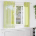 vidaXL Voálové závesy s priechodkami 2 ks Apple Green 140x140 cm