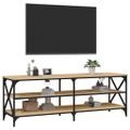 vidaXL TV skrinka dub sonoma 140x40x50 cm spracované drevo