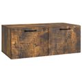 vidaXL Nástenná TV skrinka Nástenný Dymový dub 78,5 x 41 x 30 cm