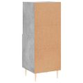 vidaXL Komoda betónovo sivá 34,5x34x90 cm spracované drevo