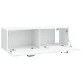 vidaXL Nástenná TV skrinka Biela 98 x 31 x 30 cm Kompozitné drevo