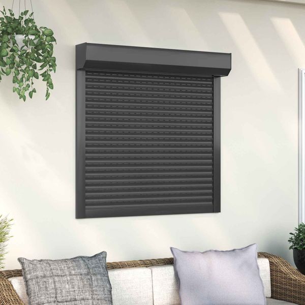 vidaXL Rolety Antracit 100 x 100 cm Hliník a polyuretán