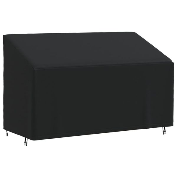 vidaXL Obal na 3-miestnu lavičku, čierny 165x70x65/94 cm, 420D oxford