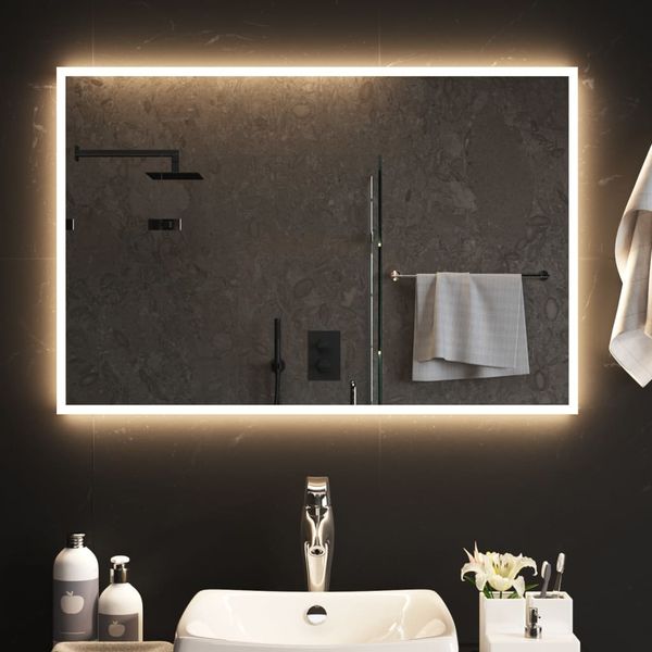 vidaXL LED kúpeľňové zrkadlo 60x90 cm