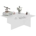 vidaXL Konferenčný stolík biely 79,5x79,5x30 cm drevotrieska