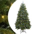 vidaXL Umelý Sklápací Vianočný Stromček Zelená 240 cm PVC a oceľ