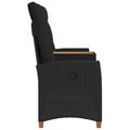 vidaXL Hojdačka s tabletou 2 -Seater 126 x 65 x 112 cm polyratan