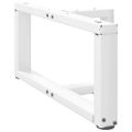 vidaXL Nohy konferenčného stolíka v tvare T, 2 ks, biele, 60x25x(30-31) cm, oceľové