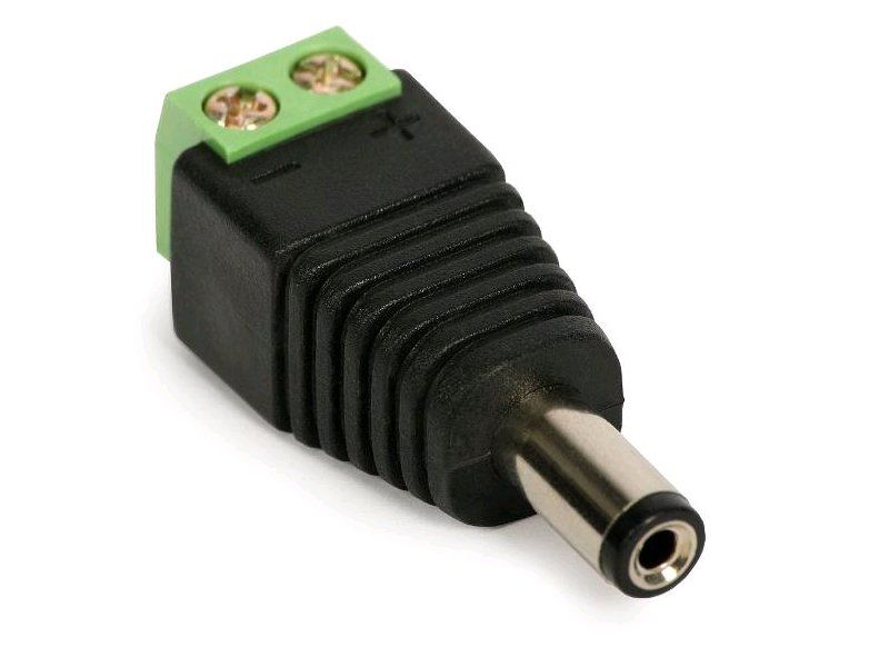 Konektor UTP/DC napájací samec 5,5/2,1mm
