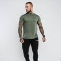 Tričko Basic Heather Military - GymBeam, veľkosť L