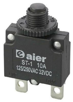 Nadprúdový tepelný istič ST-1 250 V AC/6 A alebo 32 V DC/6 A