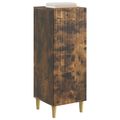 vidaXL Servírovacia skriňa Dymový dub 33 x 34,5 x 90 cm