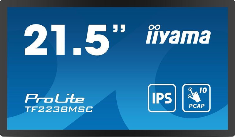 22'' iiyama TF2238MSC-B1: PCAP, IPS, FHD, HDMI, DP