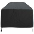 vidaXL Pokrývka na ležadlá Jednofarebný Čierna 74 x 210 x 40 cm látka