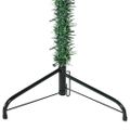 vidaXL Úzky umelý vianočný polovičný stromček a podstavec zelený 180cm