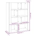 vidaXL Komoda sivý dub sonoma 80x30x106 cm spracované drevo
