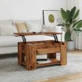 vidaXL konferenčný stolík Old Wood 79x49x41 cm Konštrukčné drevo