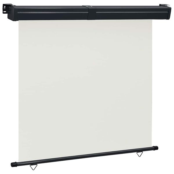 vidaXL Bočná markíza na balkón 160x250 cm, krémová