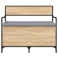 vidaXL Úložná lavička dub sonoma 85,5x42x73,5 cm kompozitné drevo