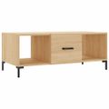 vidaXL Konferenčný stolík dub sonoma 102x50x40 cm kompozitné drevo