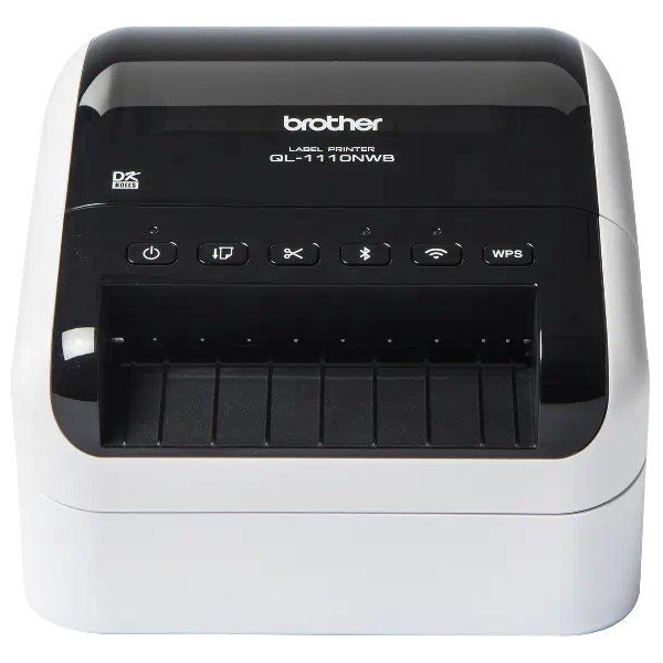 BROTHER tiskárna štítkov QL-1110NWBC / 103 mm / LAN / WiFi / bluetooth Tiskárna samolepícich štítku, 103 mm, USB, LAN, Wi-Fi, Bluetooth, AirPrint