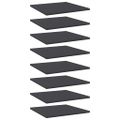 vidaXL Prídavné police 8 ks, sivé 40x40x1,5 cm, kompozitné drevo