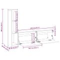 vidaXL TV skrinky 3 ks masívna borovica